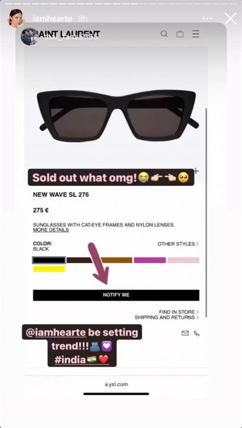 ysl 276 sunglasses heart evangelista|The Exact YSL Sunglasses That Sold Out Because of Heart Evangelista.